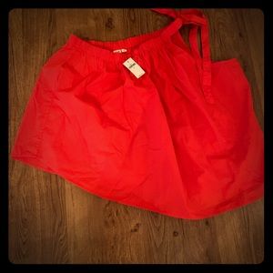 Red Gap off shoulder top